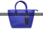Большая синяя сумка Виктория Бекхем - 1