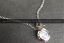Серебряная цепочка Диор с крупным кристаллом